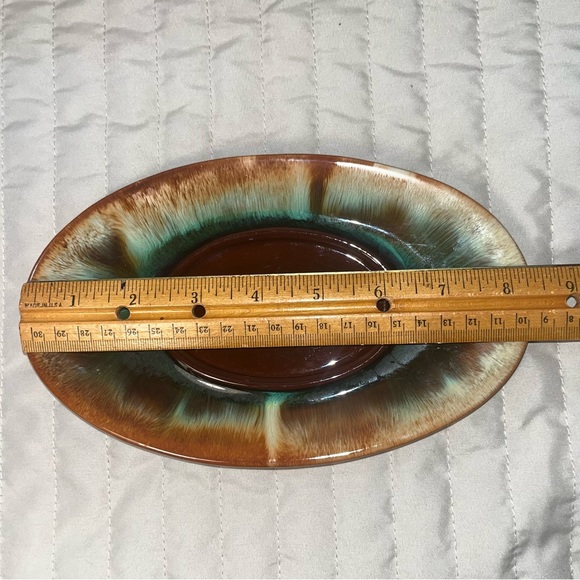 MCM drip glaze pottery small platter dish ashtray Handmade CCC CANADA 1960-65 - Picture 7 of 10